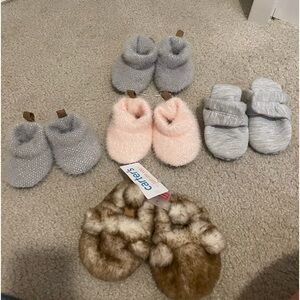 Winter baby booties bundle